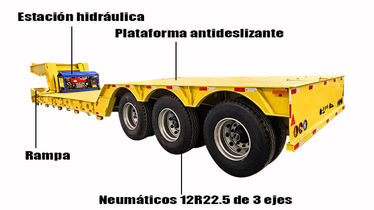 Remolque Cuello De Ganso Plataforma en Venta en El Salvador
