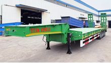 transporte de cama baja de 4 ejes