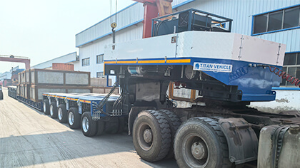 spmt transporte para maquinaria pesada