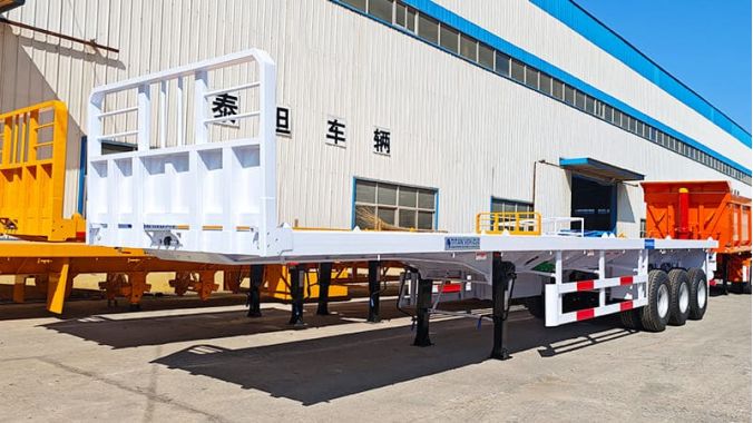 Tri Axle Flatbed Semi Trailer