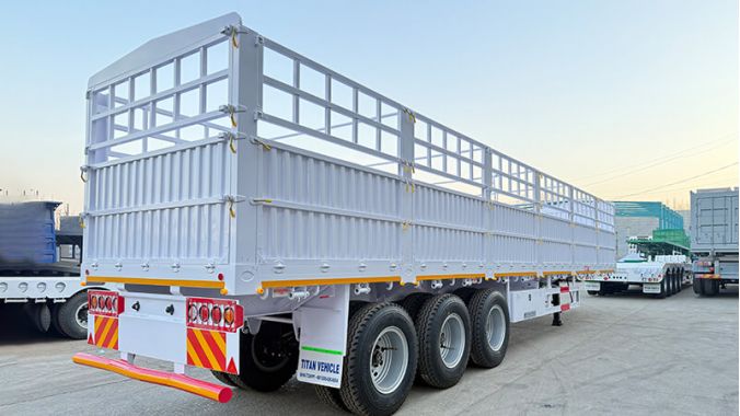 3 Axle 60 Ton Fence Semi Trailer