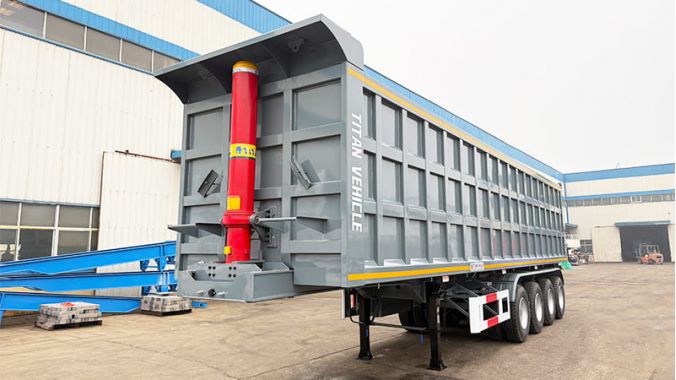 45CBM End Dump Trailer