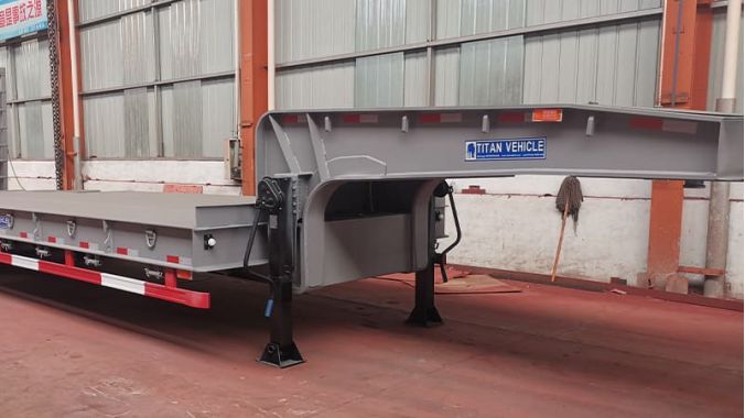 Low Bed Trailer Hydraulic Ramp Test