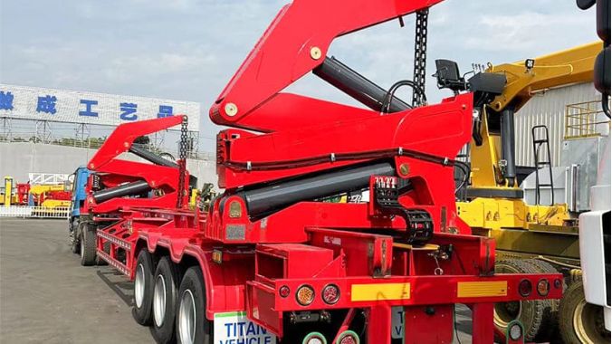37 Ton Side Loader Trailer Test