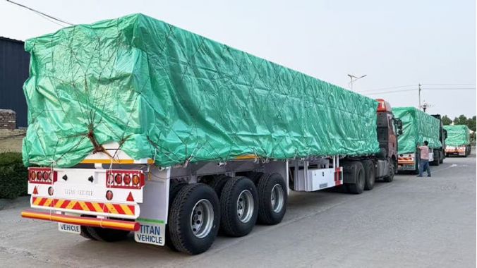 Shipping of Flatbed Semi Trailer