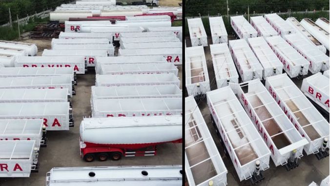 Shipping of End Dump Trailer