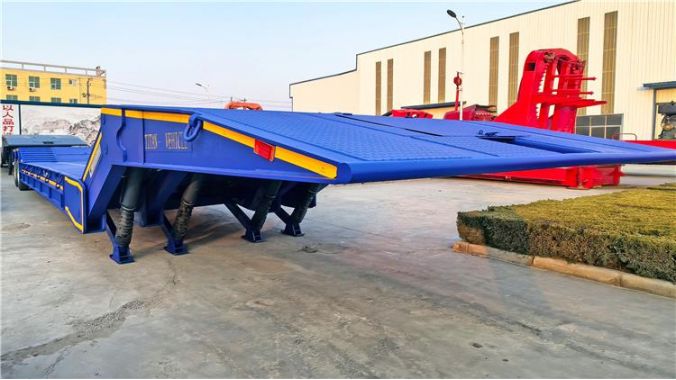 Folding Neck Gooseneck Lowboy Trailer