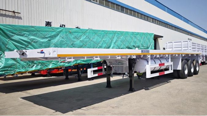 3 Axle 40 Ft Flatbed Trailer