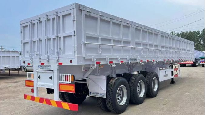 3 Axle Drop Side Tipper Trailer