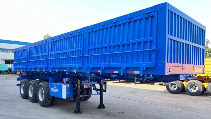 New 34 Ton Tri Axle Side Tipper Trailer